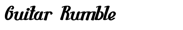 Guitar Rumble font preview